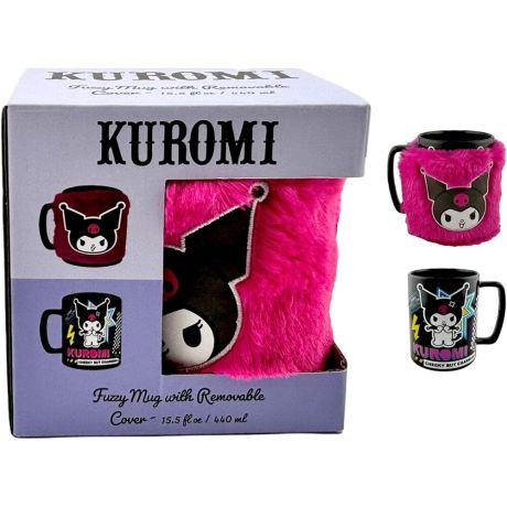 PYRAMID Hello Kitty Kuromi Mug with teddy bear cover 440ml