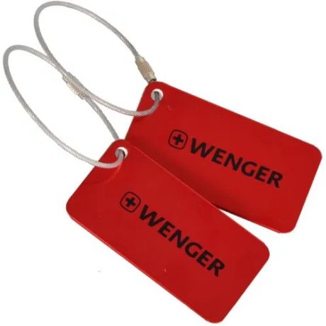 T/G WENGER TRAVEL ACCESSORIES LUGGAGE TAGS RED