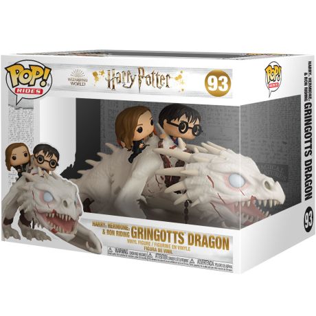 FUNKO POP figure Harry Potter Gringotts Dragon with Harry, Ron and Hermione