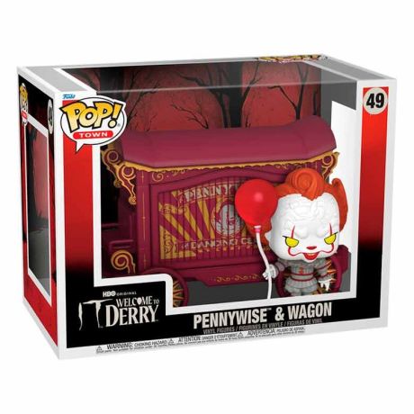 FUNKO POP figure Town IT Welcome To Derry Pennywise & Wagon