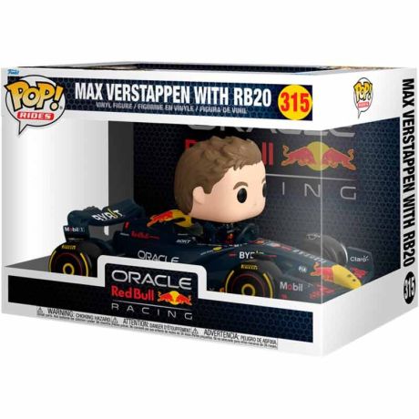 FUNKO POP figure Rides Super Deluxe Racing Oracle Red Bull Max Verstappen with RB20