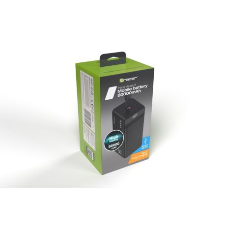 Tracer Vouge-8 80000mAh QC+PD22.5W, Black