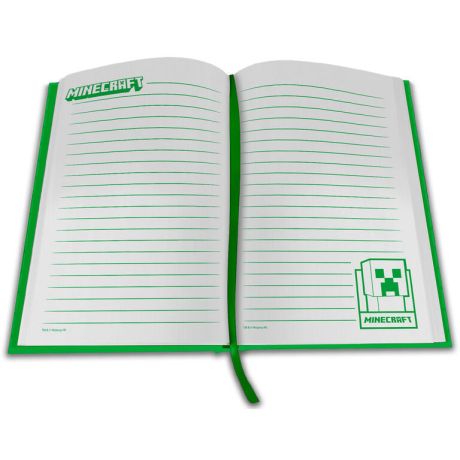 KIDS LICENSING Minecraft Notebook with led clock