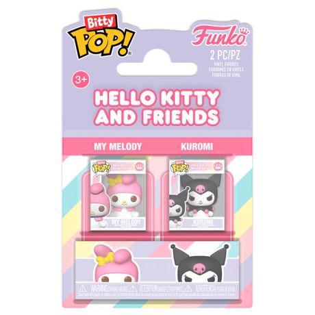 FUNKO Bitty POP pack 2 Sanrio Hello Kitty and Friends My Melody & Kuromi
