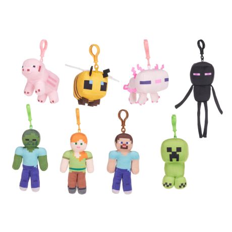PLAY BY PLAY Minecraft assorted plush keychain 12cm