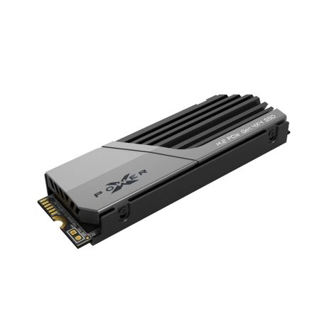 SILICON POWER PCIe Gen 4x4 XS70 Internal solid state drive SSD 1TB M.2 2280 NVMe 1.4 (SP01KGBP44XS7005) Black, Grey