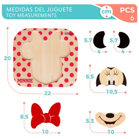 WOOMAX Disney Minnie Wooden puzzle