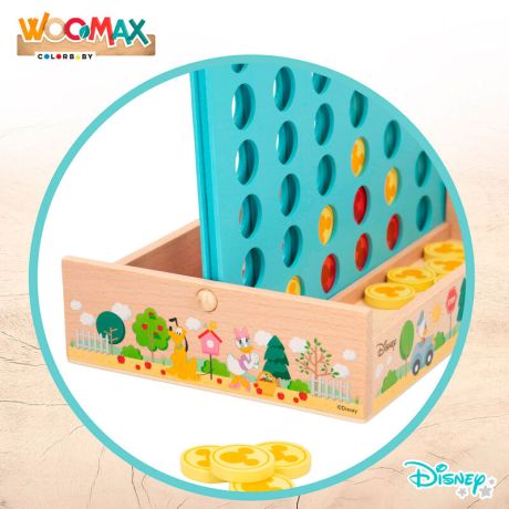 WOOMAX Disney Four in a Row wooden game