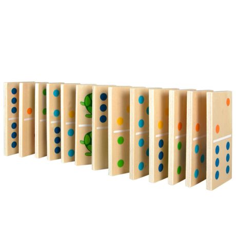 WOOMAX Animals dominoes wood 29pcs