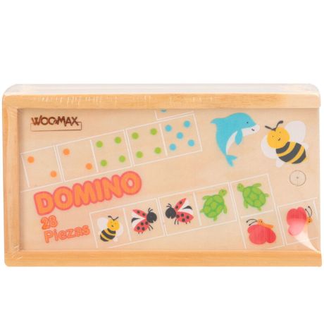 WOOMAX Animals dominoes wood 29pcs