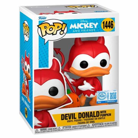 FUNKO POP figure Disney Mickey and Friends Devil Donald with Pumpkin Exclusive