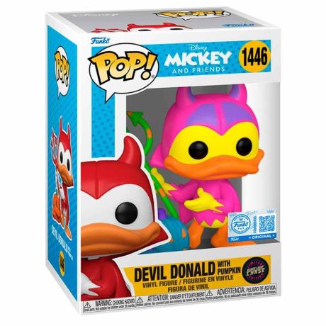 FUNKO POP figure Disney Mickey and Friends Devil Donald with Pumpkin Chase Exclusive