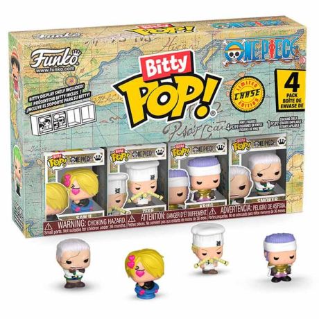 FUNKO Blister 4 figures Bitty POP One Piece Sanji