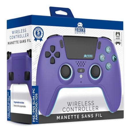 FREAKS PS5 Controller Wireless Purple LED