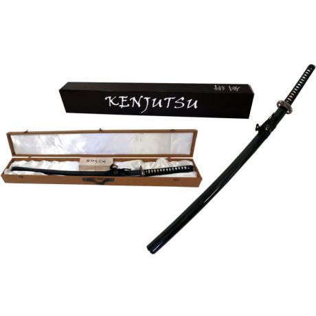 Katana Non Affilata Kenjutsu da Pratica Tsuba Rotonda + Kit