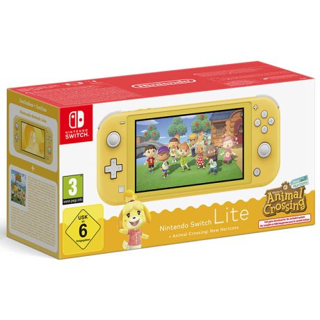 NINTENDO Switch Lite Gialla + Animal Crossing New Horizons