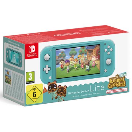 NINTENDO Switch Lite Turchese + Animal Crossing New Horizons