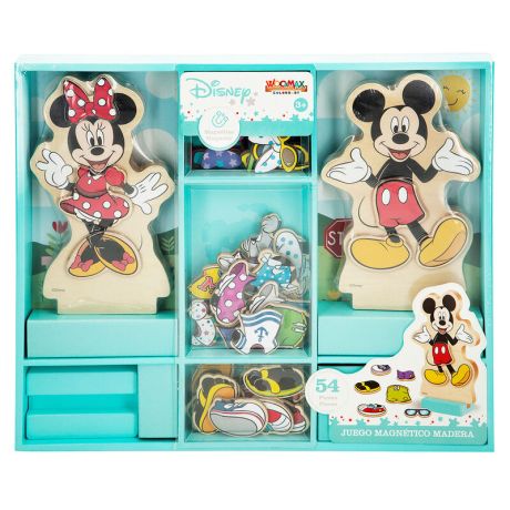 WOOMAX Disney Minnie dresses wooden magnetic set