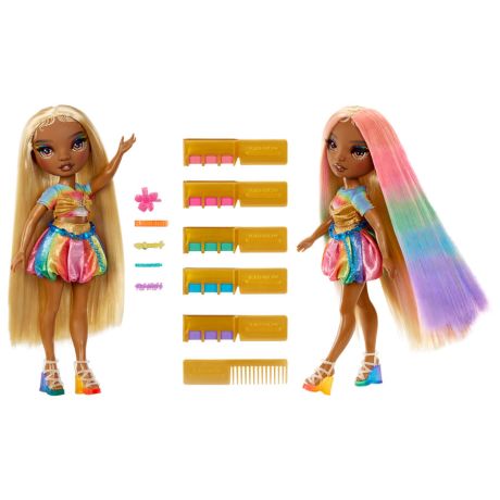 MGA Rainbow High Hair Chalk & Style Meline doll