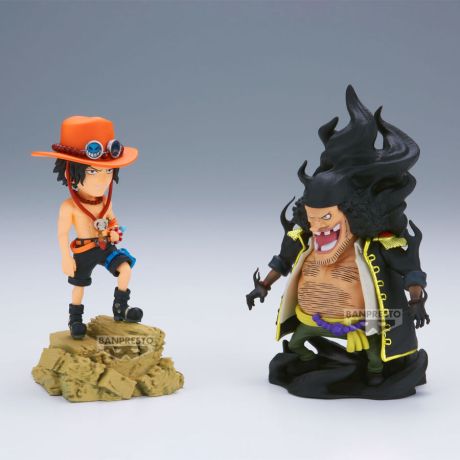 BANPRESTO One Piece Portgas D.Ace Vs Marshall.D.Teach Log Stories figure 8cm
