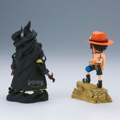 BANPRESTO One Piece Portgas D.Ace Vs Marshall.D.Teach Log Stories figure 8cm