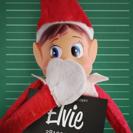 Elves Behavin' Badly Elvie crossbar Elfa doll 30cm