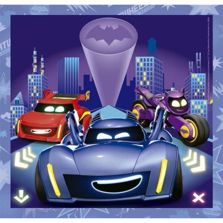 CLEMENTONI DC Comics Batwheels puzzle 3x48pcs