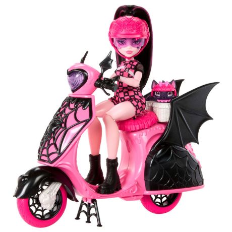 MATTEL Monster High Draculaura + Scooter doll
