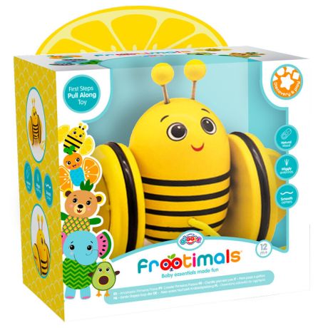 FROOTIMALS Frootimals Bizzy Lemonbee wooden first steps pull along toy FROOTIMALS Frootimals Bizzy Lemonbee wooden first steps pull along toy