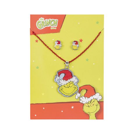 PEERS HARDY The Grinch Christmas Set necklace + earrings