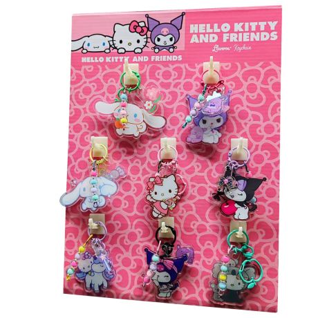 CYP BRANDS Hello Kitty Cinnamoroll Kuromi assorted keychain