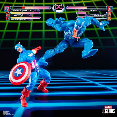 HASBRO Marvel Legends Series Gameverse Captain America & Venom pack 2 figures 15cm HASBRO Marvel Legends Series Gameverse Captain America & Venom pack 2 figures 15cm
