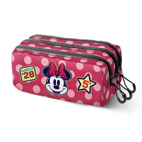 KARACTERMANIA Disney Minnie Class triple pencil case