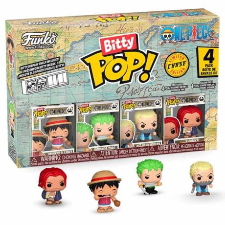 FUNKO Blister 4 figures Bitty POP One Piece Luffy