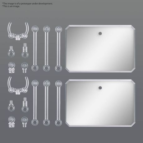 BANDAI HOBBY Display Stand Action Base 6 Clear with Mirror Stickers