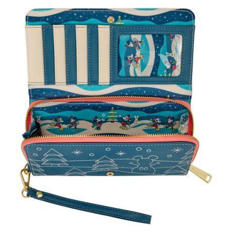LOUNGEFLY Loungefly Disney Mickey & Minnie Holiday wallet