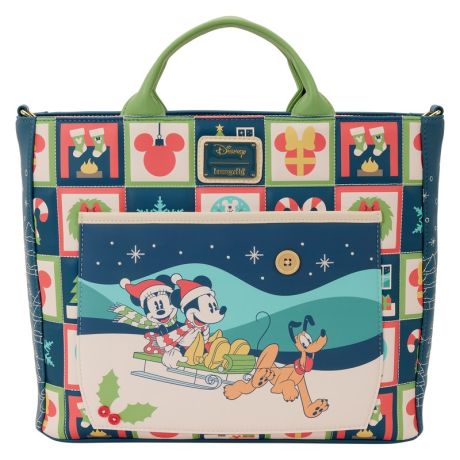 LOUNGEFLY Loungefly Disney Mickey & Minnie Holiday bag backpack