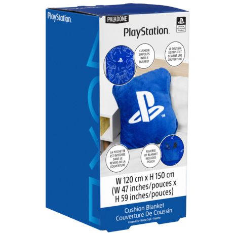 Paladone Cuscino Coperta in Pile PlayStation