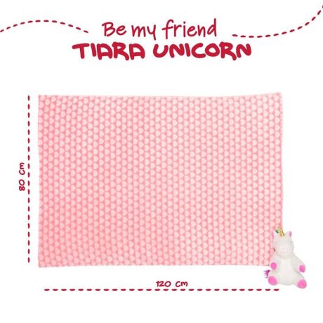 PERLETTI Tiara Unicorn Soft blanket + plush toy 22cm