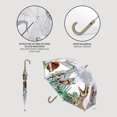 CERDÁ Jurassic Park bubble manual umbrella 45cm