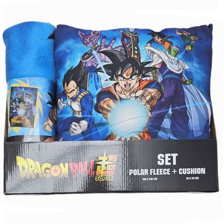 TOEI ANIMATION Dragon Ball Super polar blanket + cushion set