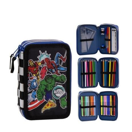 CERDÁ Marvel Avengers triple pencil case