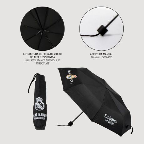 CERDÁ Real Madrid folding manual umbrella