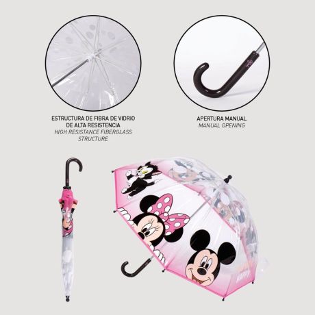 CERDÁ Disney Minnie bubble manual umbrella 45cm