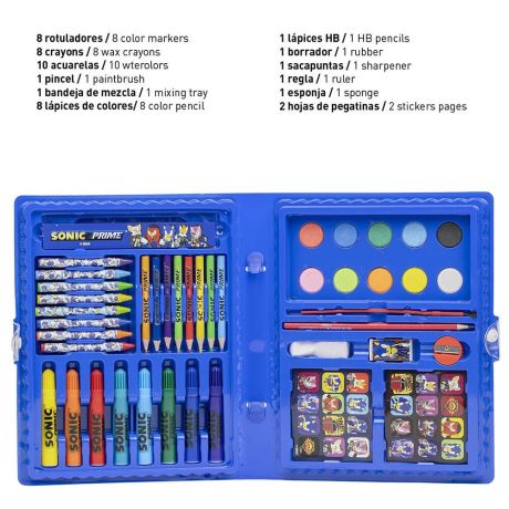 CERDÁ Sonic Prime Colouring stationery set