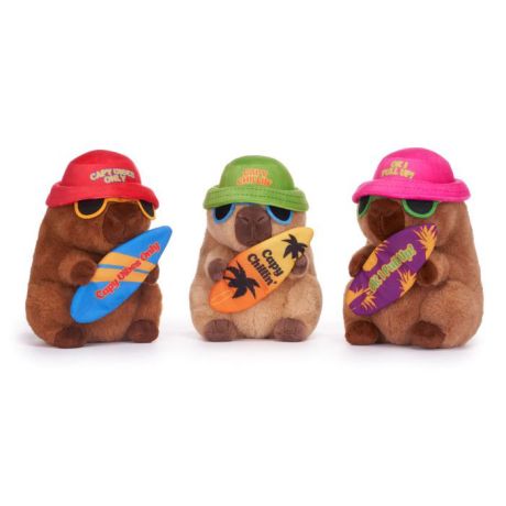 Peluche Capibara con Surf 1pz Assortimento 26cm Peluche Capibara con Surf 1pz Assortimento 26cm