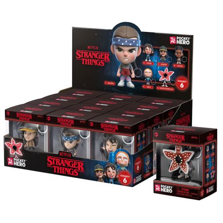 YuMe Portachiavi Stranger Things Pocket Hero Display da 12pz