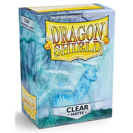 DRAGON SHIELD Bustine Standard Matte Clear 100pz DRAGON SHIELD Bustine Standard Matte Clear 100pz