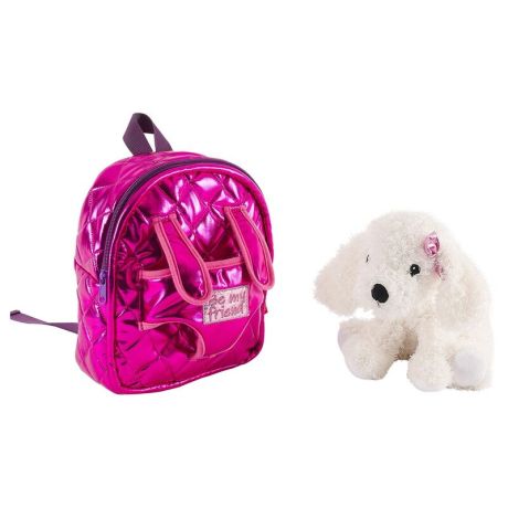 PERLETTI Backpack + plush Didi dog 27cm