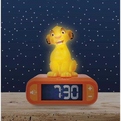 LEXIBOOK Disney The Lion King Digital alarm clock night light